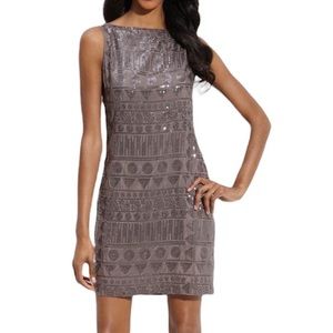 Suzi Chin Sequin Shift Dress sz 6